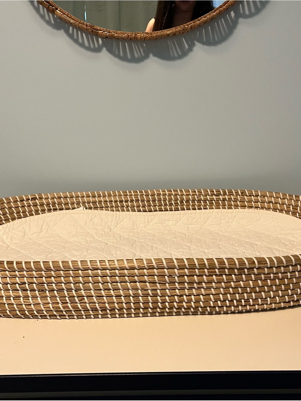 Olli Ella Baby Basket with Quilted Mattress Pad - Picture 3 of 3